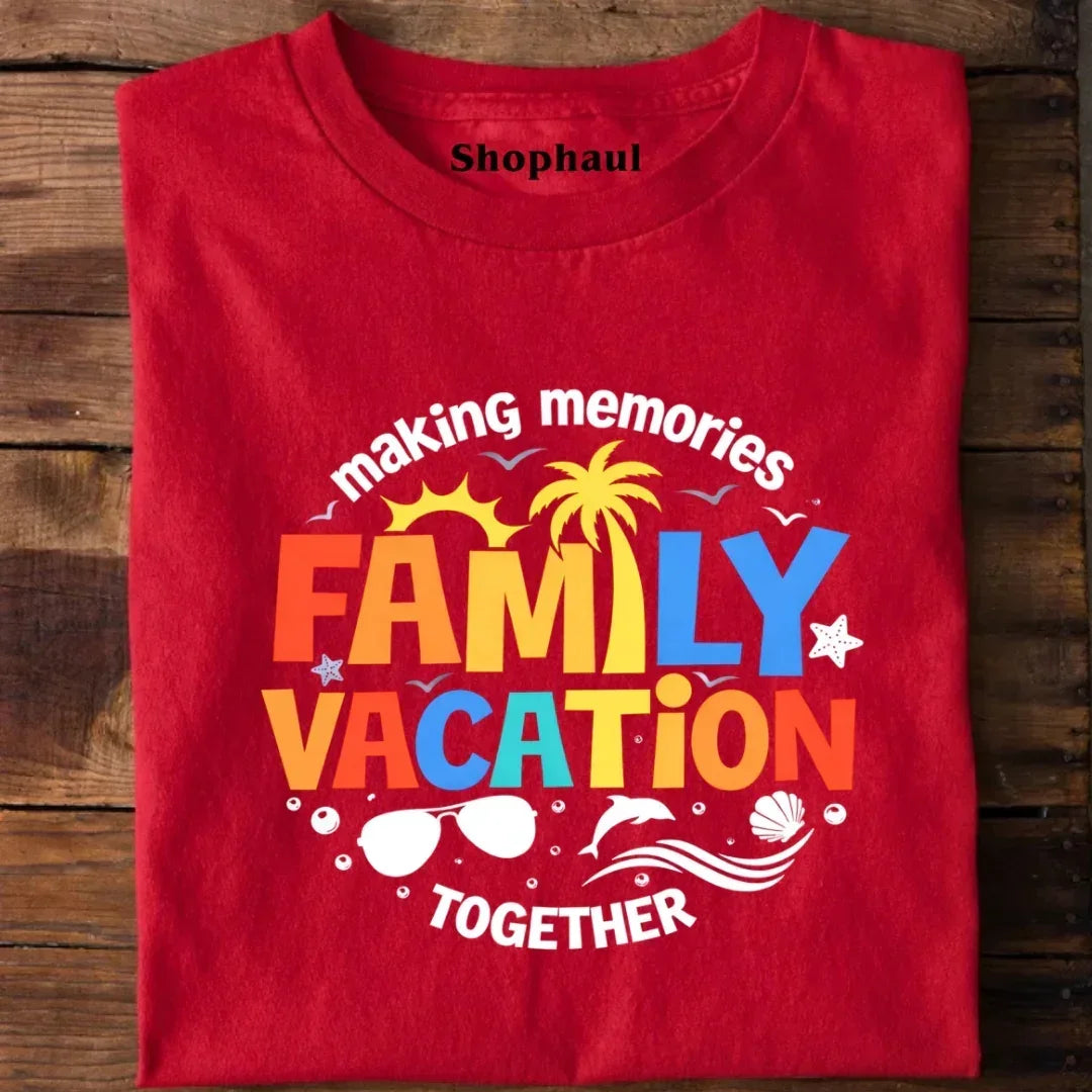 Family Vacation T-Shirt - Black / S best family travel tshirt,family travel tshirt,summer vacation tshirt