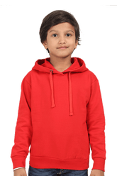 Kids Hooded Sweatshirt - Red