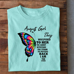 August Girl Birthday T-Shirt