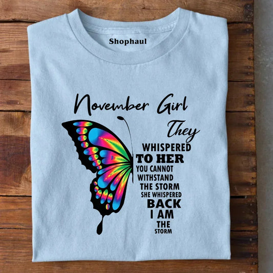 November Girl Birthday T-Shirt