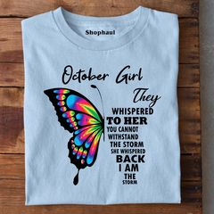 October Girl Birthday T-Shirt