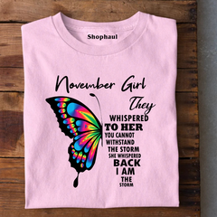 November Girl Birthday T-Shirt