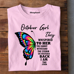 October Girl Birthday T-Shirt