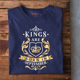 Kings Are born in September T-Shirt