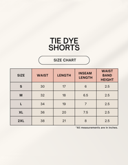 Unisex Tie Dye Shorts - Green Black