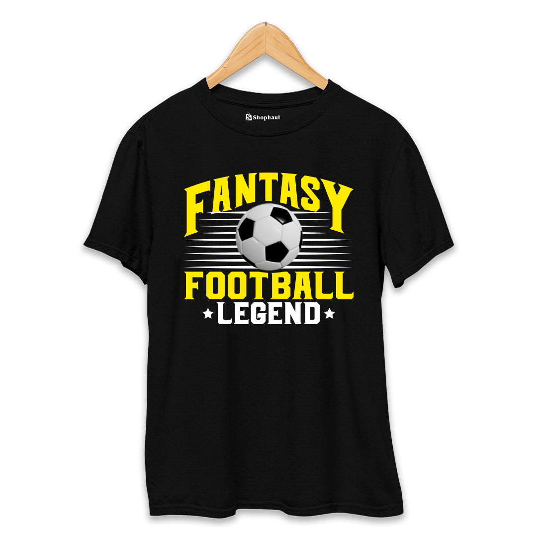 Fantasy Football T-Shirt Black-XXL