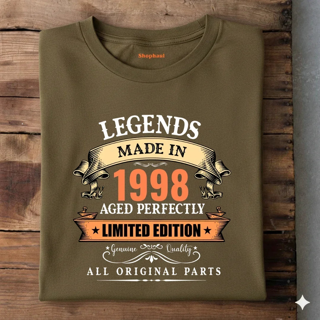 Legends Made in 1998 T-Shirt The Shophaul Designs
