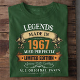 Legends Made in 1967 Birthday T-Shirt