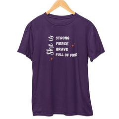 She is Strong Brave T-Shirt