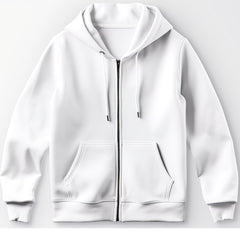 Heavyweight ZipHoodie - White