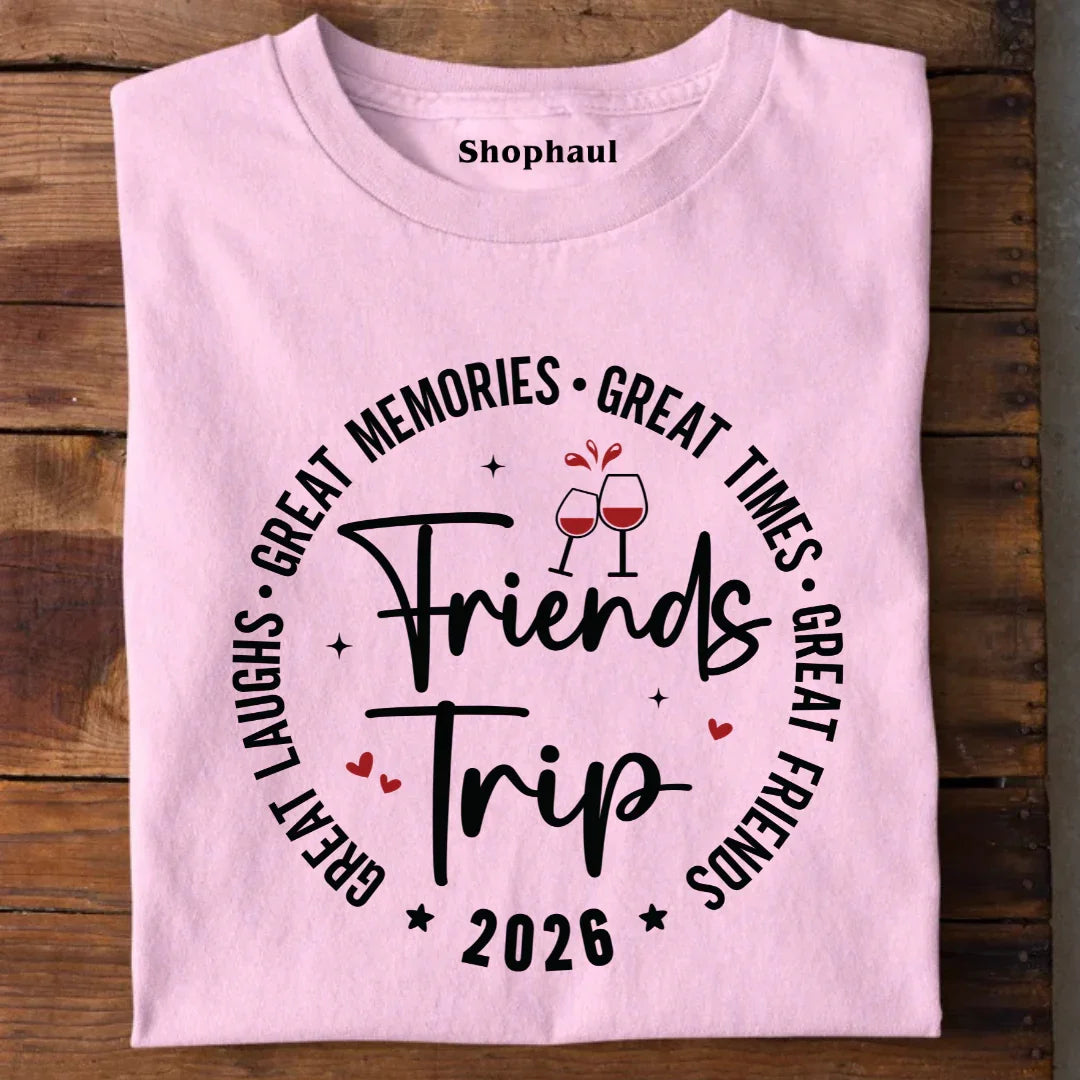 Friends Trip T-Shirt for Group vacation friends, Friends tshirt, group tshirt design for friends, matching shirts for friends, t shirt for group of friends, travel tshirt for friends