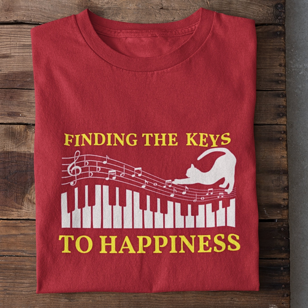 Finding Keys to Happiness Piano T-Shirt