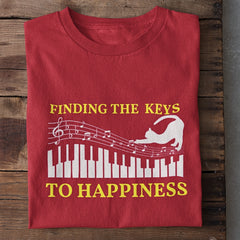 Finding Keys to Happiness Piano T-Shirt