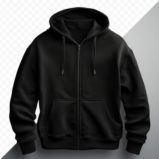 HeavyWeight Zip Hoodie - Black