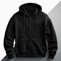 HeavyWeight Zip Hoodie - Black