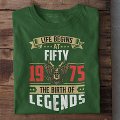 Life Begins at 50 Birthday T-Shirt