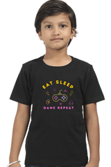 Kids Eat Sleep Game Repeat T-Shirt
