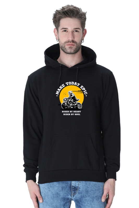 Make Today Epic Biker Hoodie - Unisex