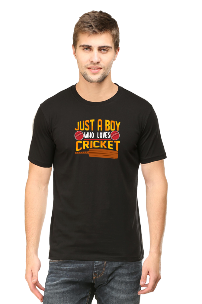 Just a boy Who loves Cricket T-Shirt