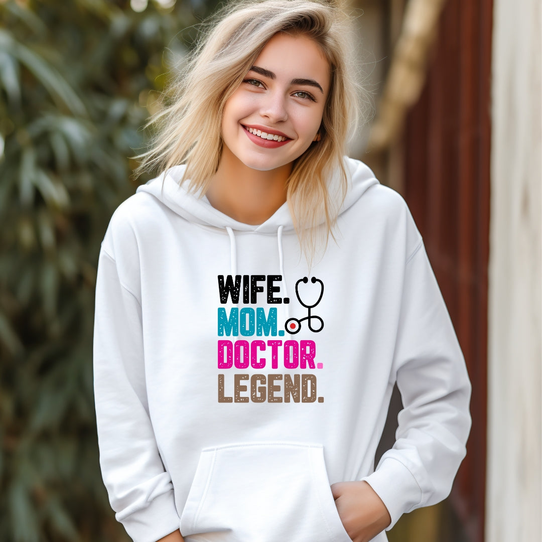 Wife Mom Doctor Hoodie