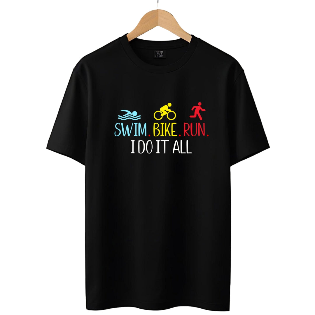 Swim Bike Run Triathlon T-Shirt