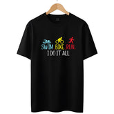 Swim Bike Run Triathlon T-Shirt - The Shophaul Designs