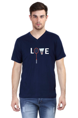 Love Badminton V Neck T-Shirt