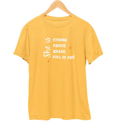 She is Strong Brave T-Shirt