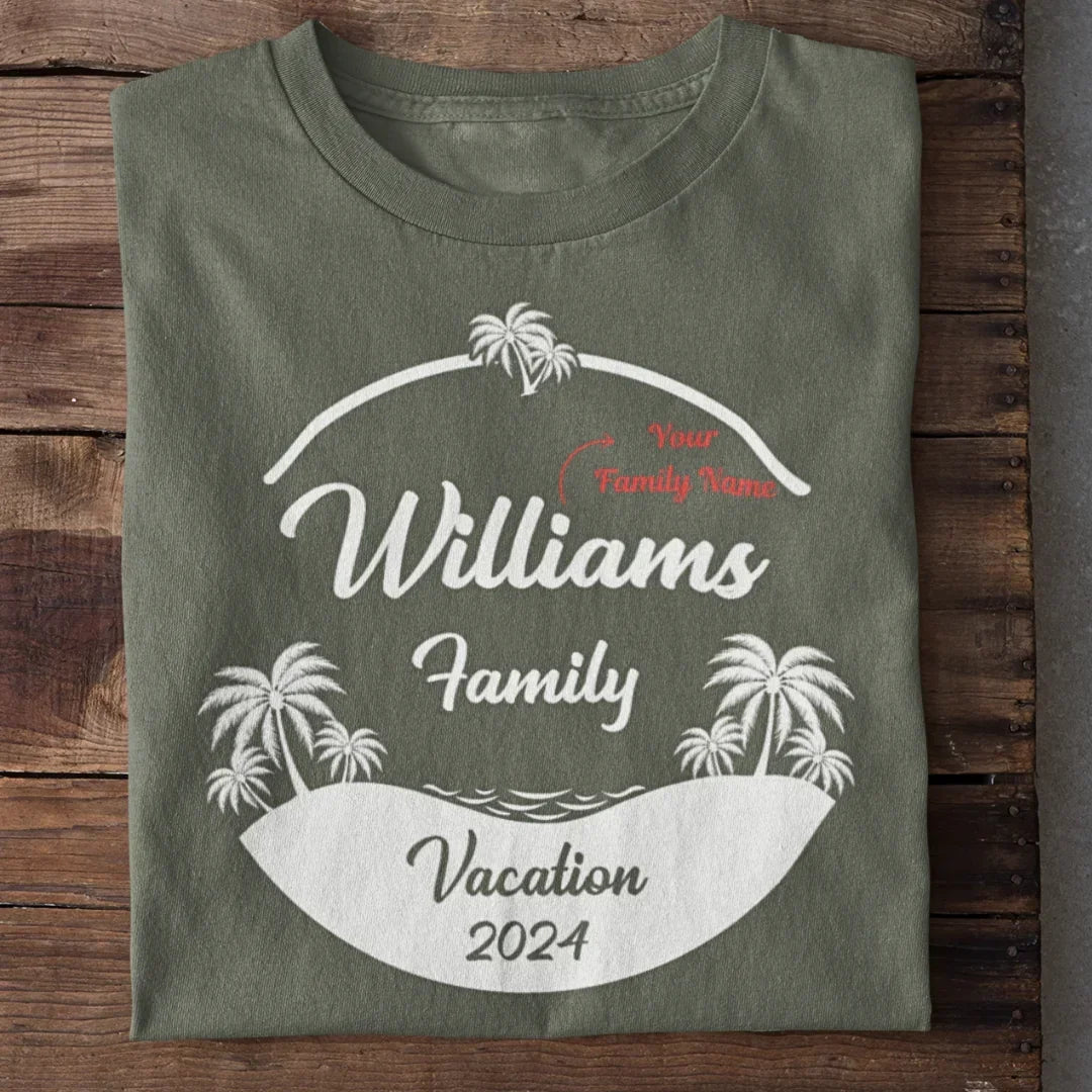 Personalized Family Vacation T-Shirt - Black / XS Family vacation,group tshirt design for friends,group tshirt for vacation,travel,travel tshirt for family,travel tshirt for friends,travel tshirts for group
