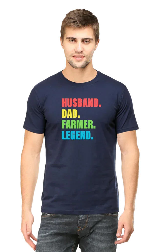 Husband Dad Farmer T-Shirt