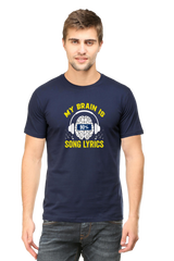 My Brain is 90% Song Lyrics Music T-Shirt