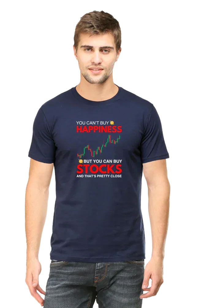 You Can't Buy Happiness Stock Market T-Shirt