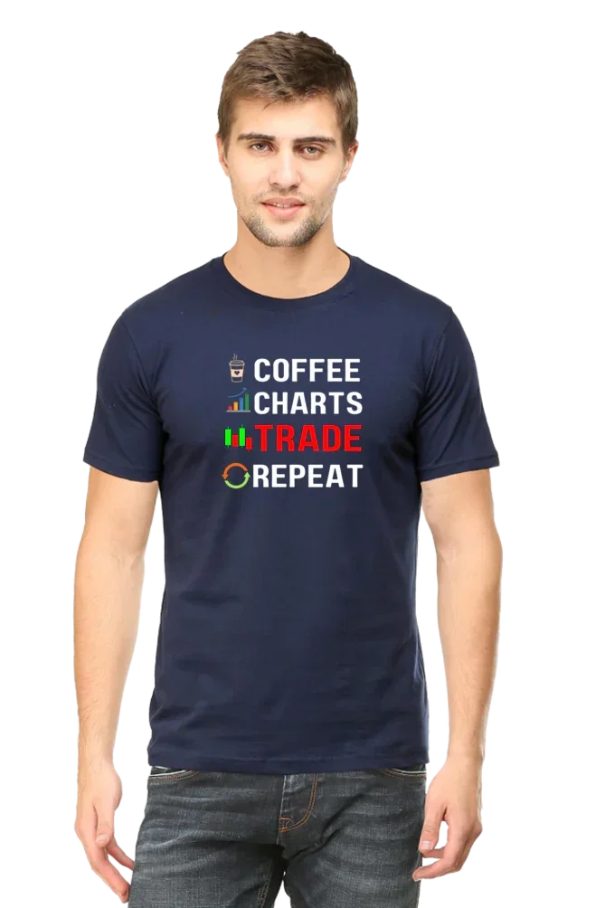 Coffee Trade Repeat Stock Market T-Shirt
