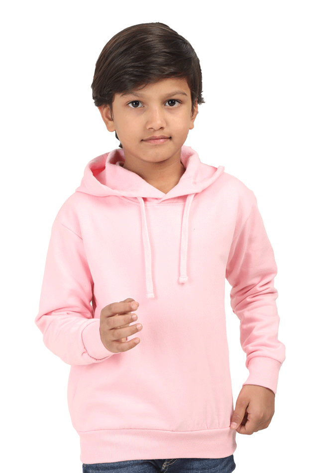 Kids Hoodie- Baby Pink