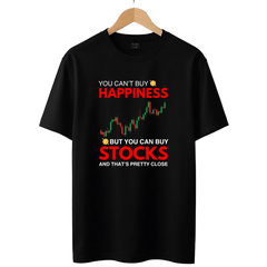 You Can't Buy Happiness Stock Market T-Shirt