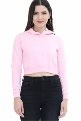 Female Crop Hoodies - Plain