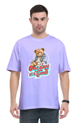 One Day at a Time Oversized T-Shirt Lavender-XXL