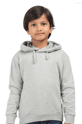 Kids Hooded Sweatshirt - Grey Melange