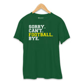 Sorry Can't Football T-Shirt Bottle-Green-XXL
