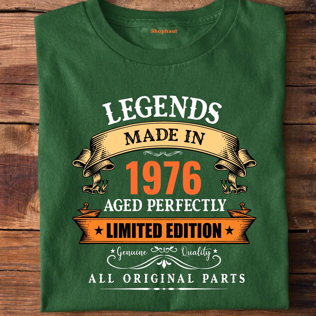 Legends Made in 1976 | 50 Years Birthday Unisex T-Shirt