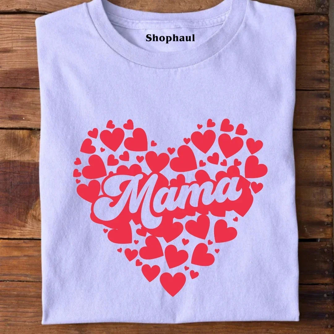 Mama Love Heart T-Shirt