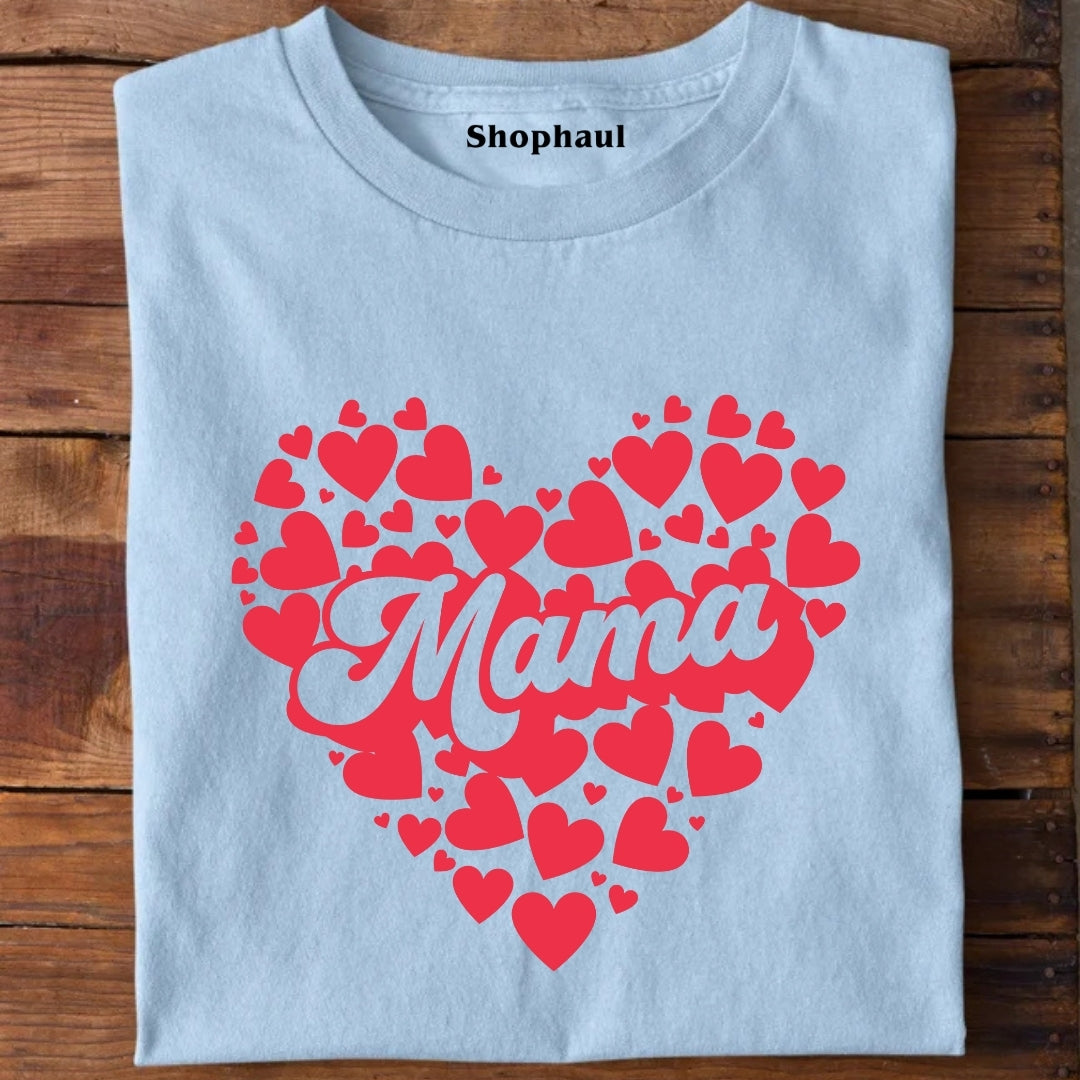 Mama Love Heart T-Shirt