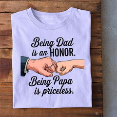 Being Papa is Priceless Dad T-Shirt