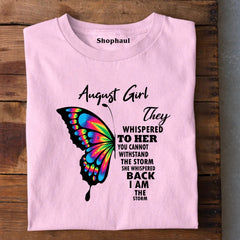 August Girl Birthday T-Shirt
