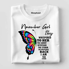 November Girl Birthday T-Shirt