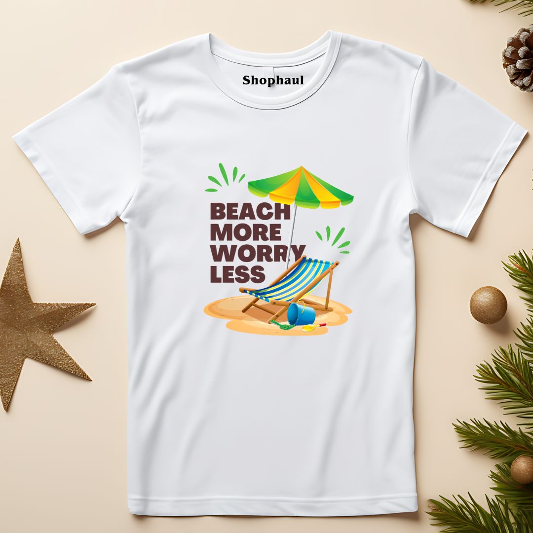 Beach More Worry Less T-Shirt