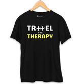 Travel Therapy T-Shirt Black-XXL