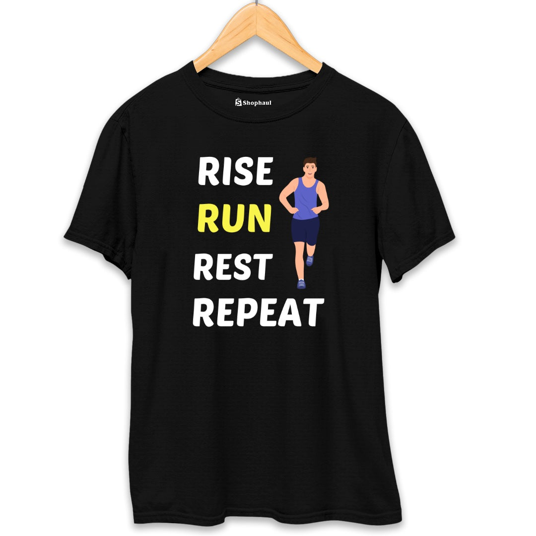 Rise Run Rest Running T-Shirt