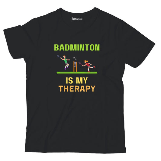 Kids Badminton is My Therapy T-Shirt