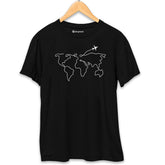 World Travel T-Shirt Black-XXL
